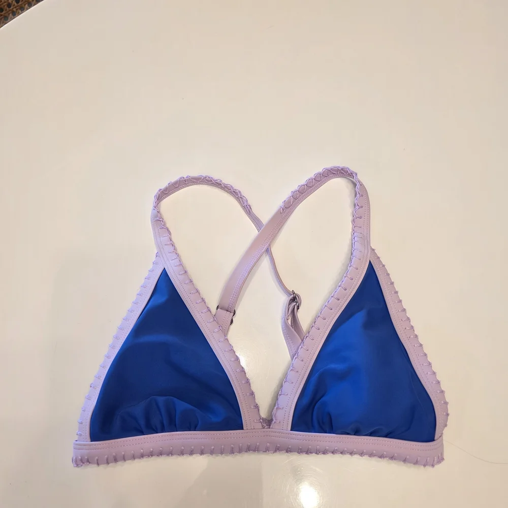 Target Y2K Beach Girlie Blue and Purple  Bikini Top 2016 Summer Aesthetic